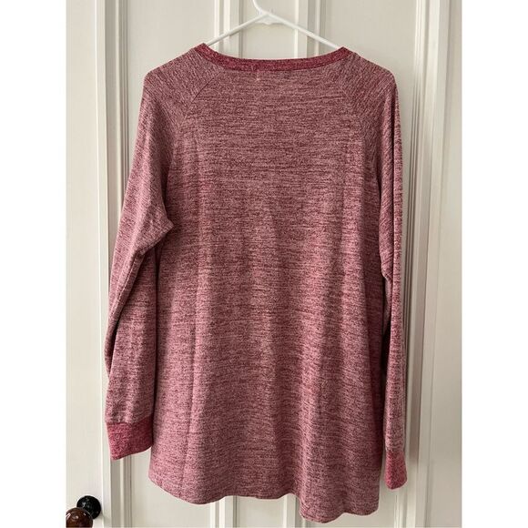 NWOT Pink heather lightweight tunic top with pockets - Picture 4 of 4